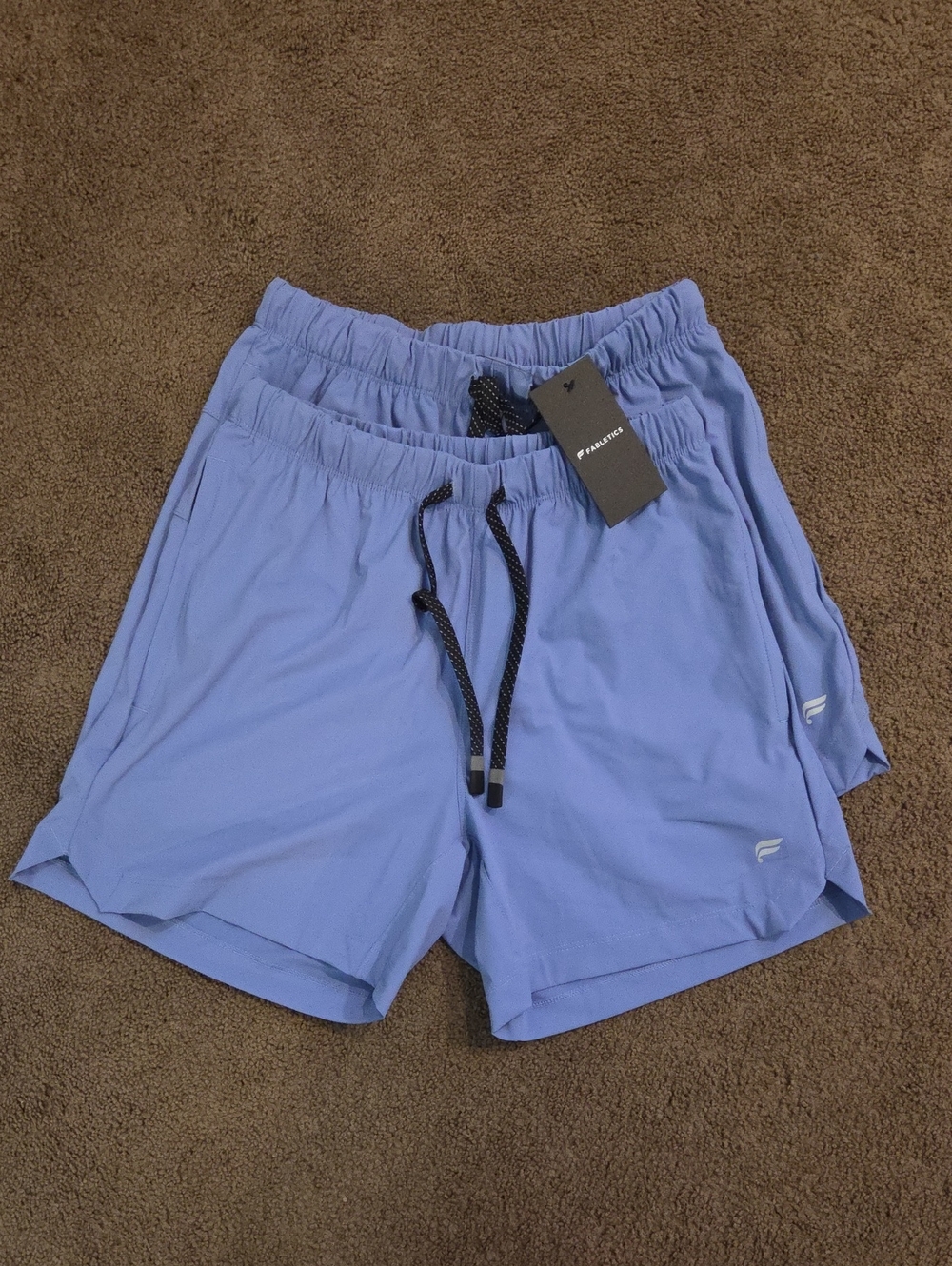 Fabletics Blue Men's The One Shorts, 5 Inch, Unlined - 2 Pair